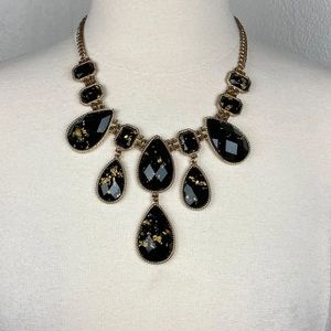 ALDO black and gold statement necklace